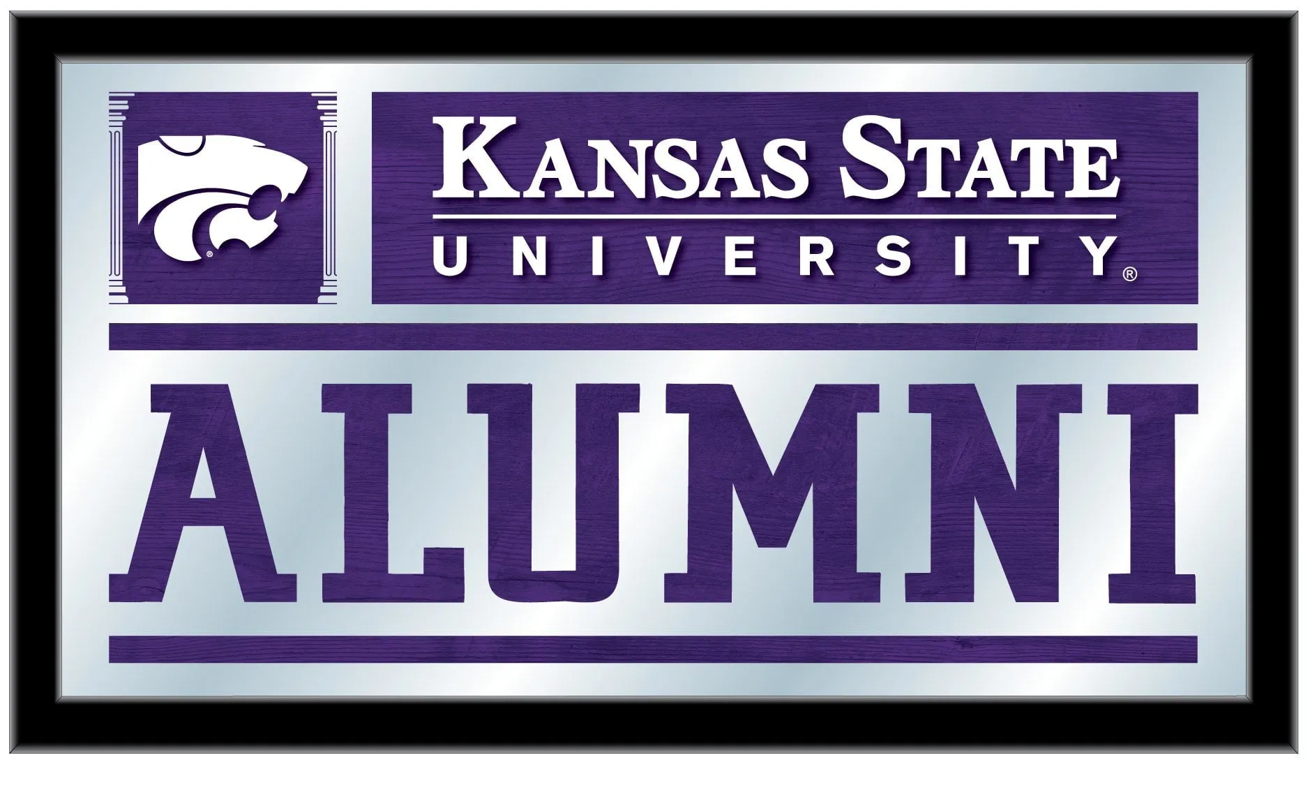 Kansas State Wildcats Holland Bar Stool Co. Alumni Mirror (26" x 15")