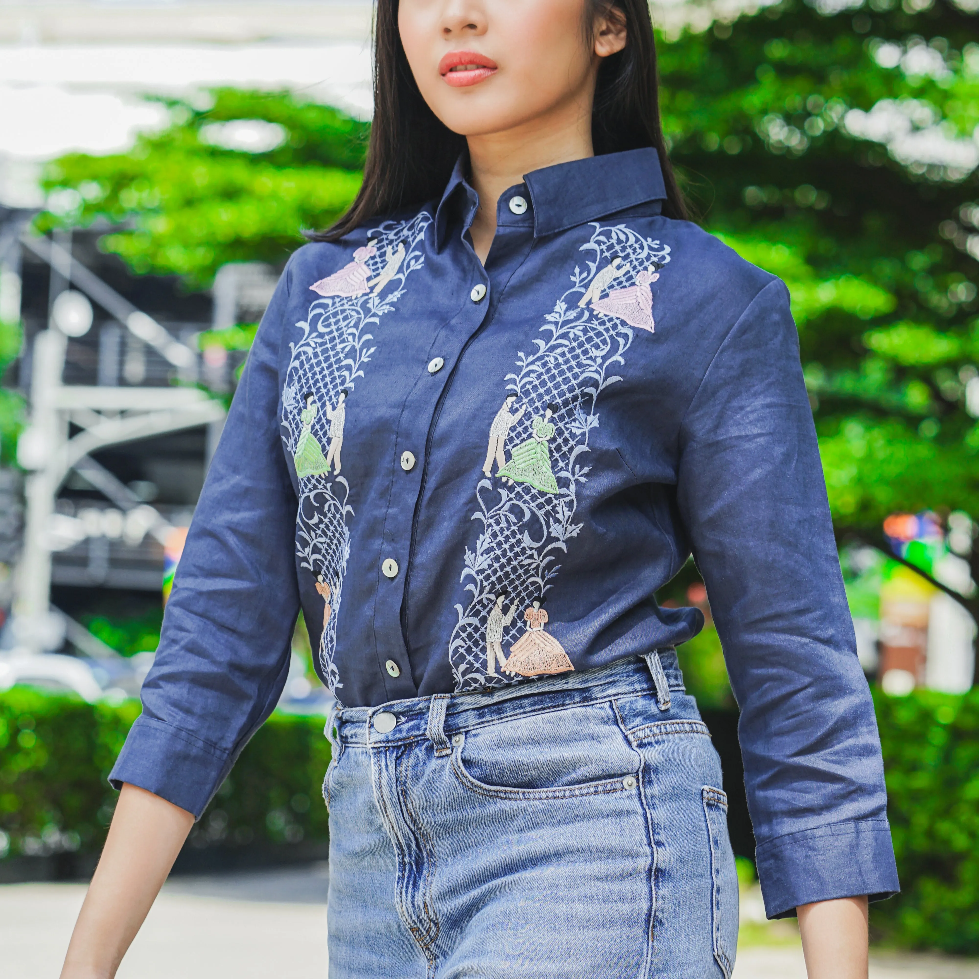 Ladies 3/4 Sleeve Blouse