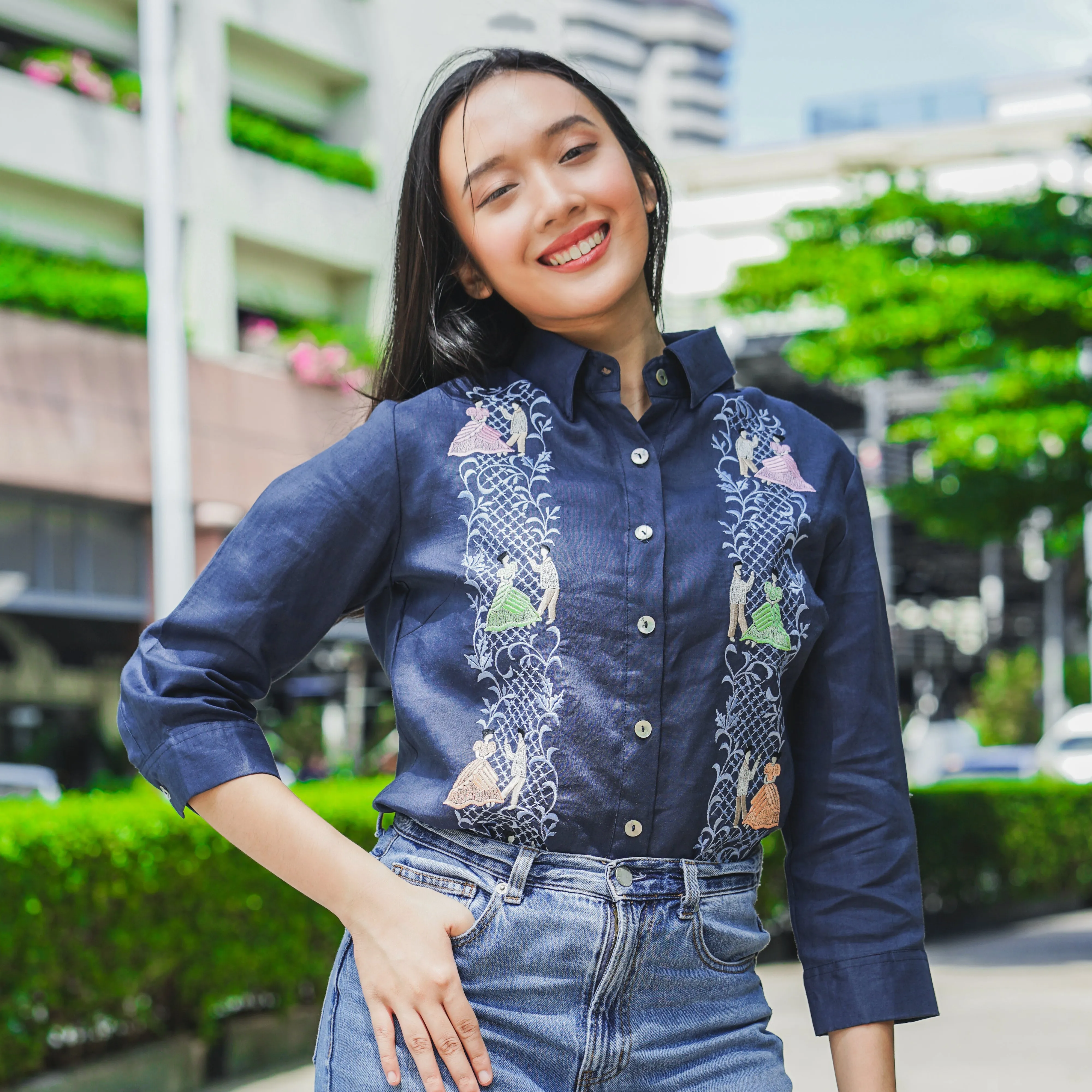 Ladies 3/4 Sleeve Blouse