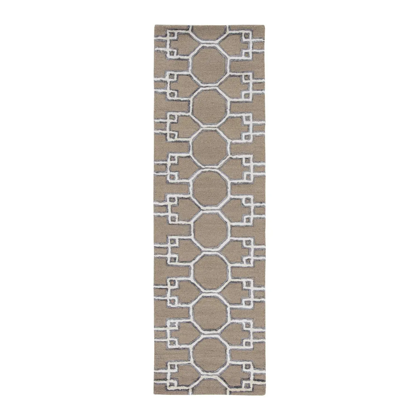 Libby Langdon Upton 4305 Mocha/Ink Asian Trellis Area Rug
