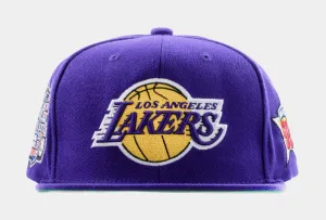 Los Angeles Lakers Snapabck Cap Mens Hat (Purple)