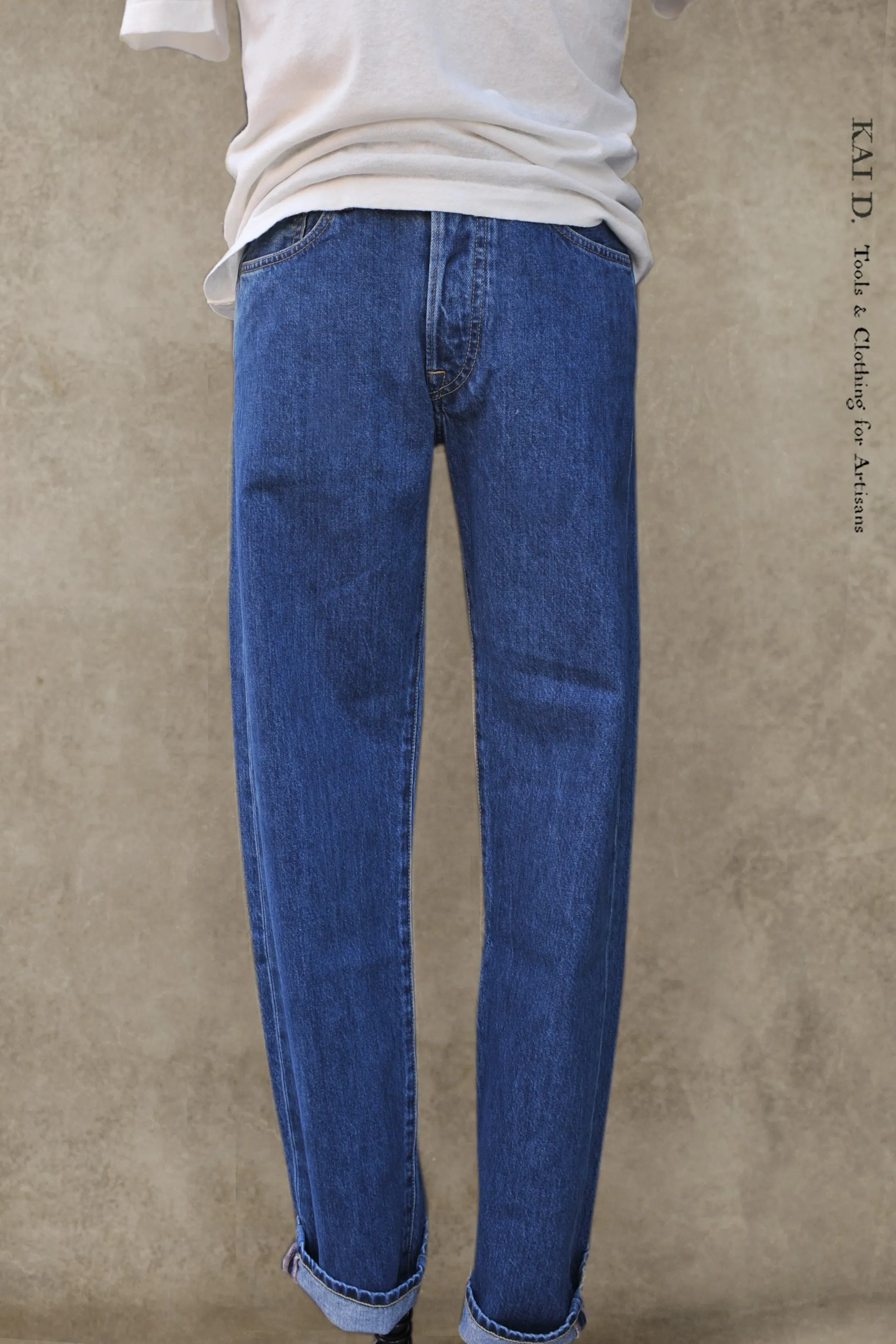 M6 Straight Fit Jeans - Medium Indigo - 32, 34, 35