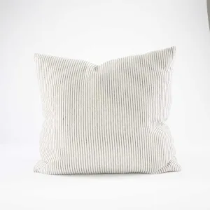 Marina Cushion - Off White w' Ink Stripe