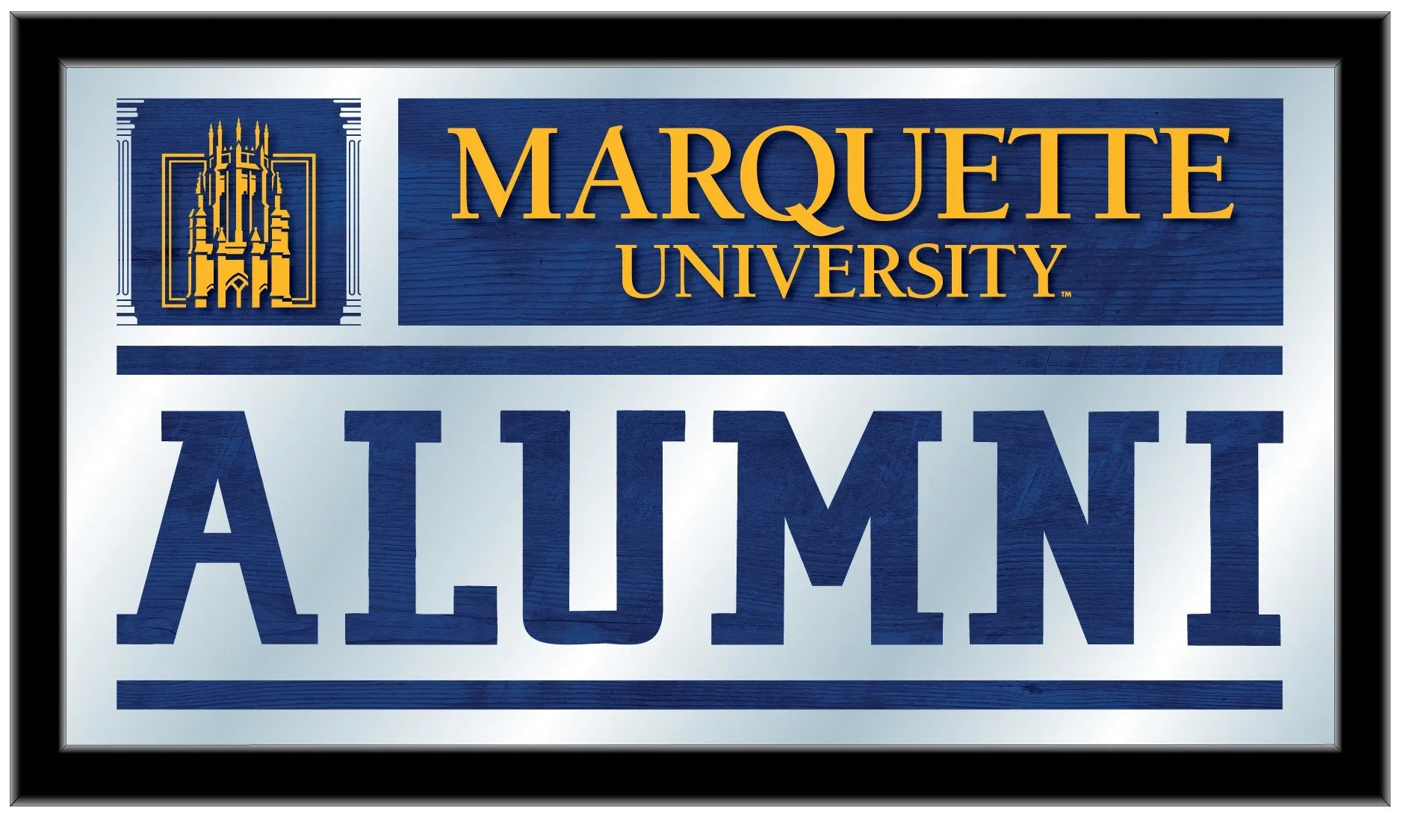 Marquette Golden Eagles Holland Bar Stool Co. Alumni Mirror (26" x 15")