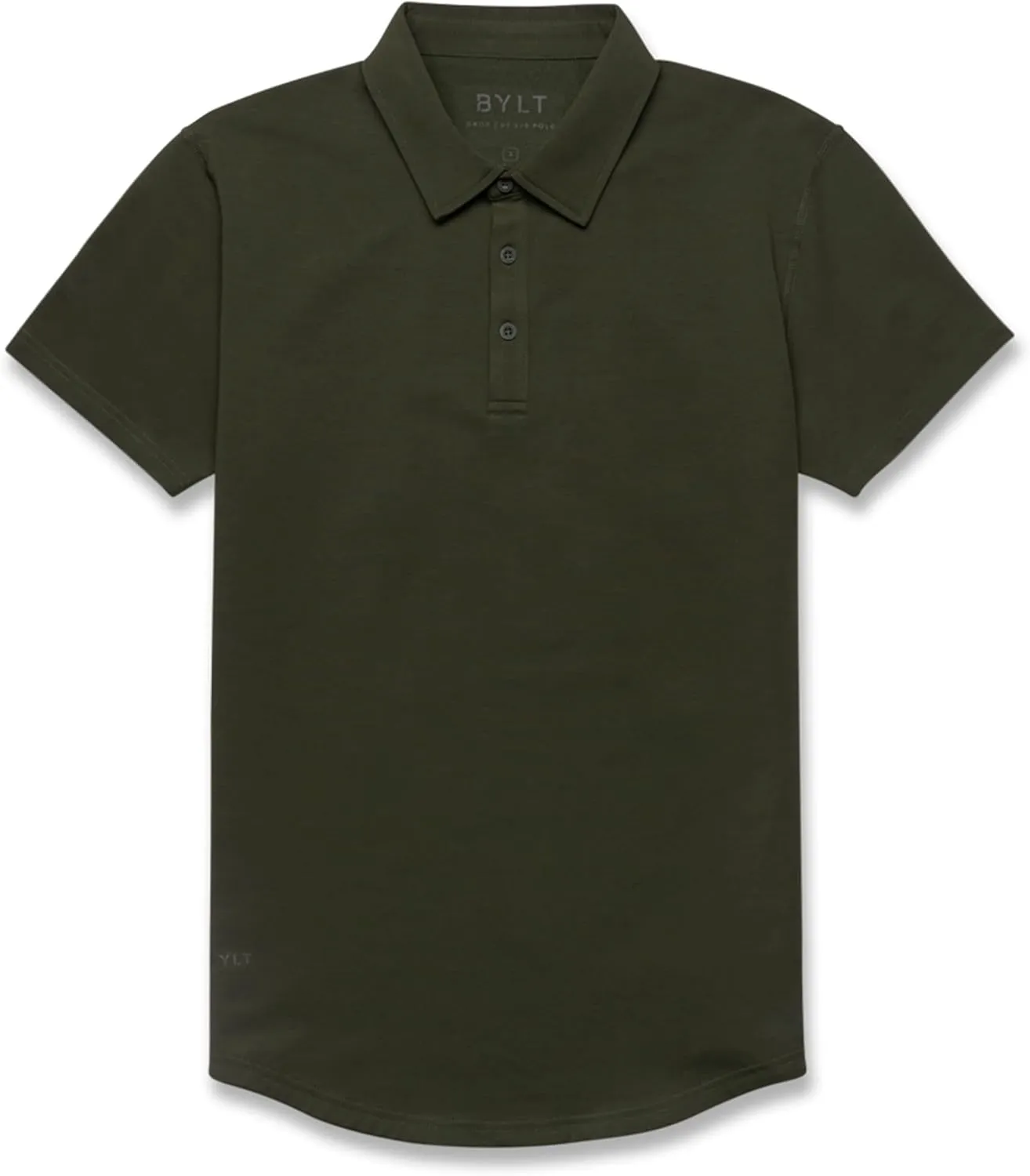 Men's Drop-Cut Polo  Collared Casual Shirt for Men  Soft Polyester, Cotton, and Spandex Blend  Wrinkle Resistant
