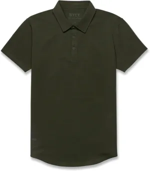Men's Drop-Cut Polo  Collared Casual Shirt for Men  Soft Polyester, Cotton, and Spandex Blend  Wrinkle Resistant