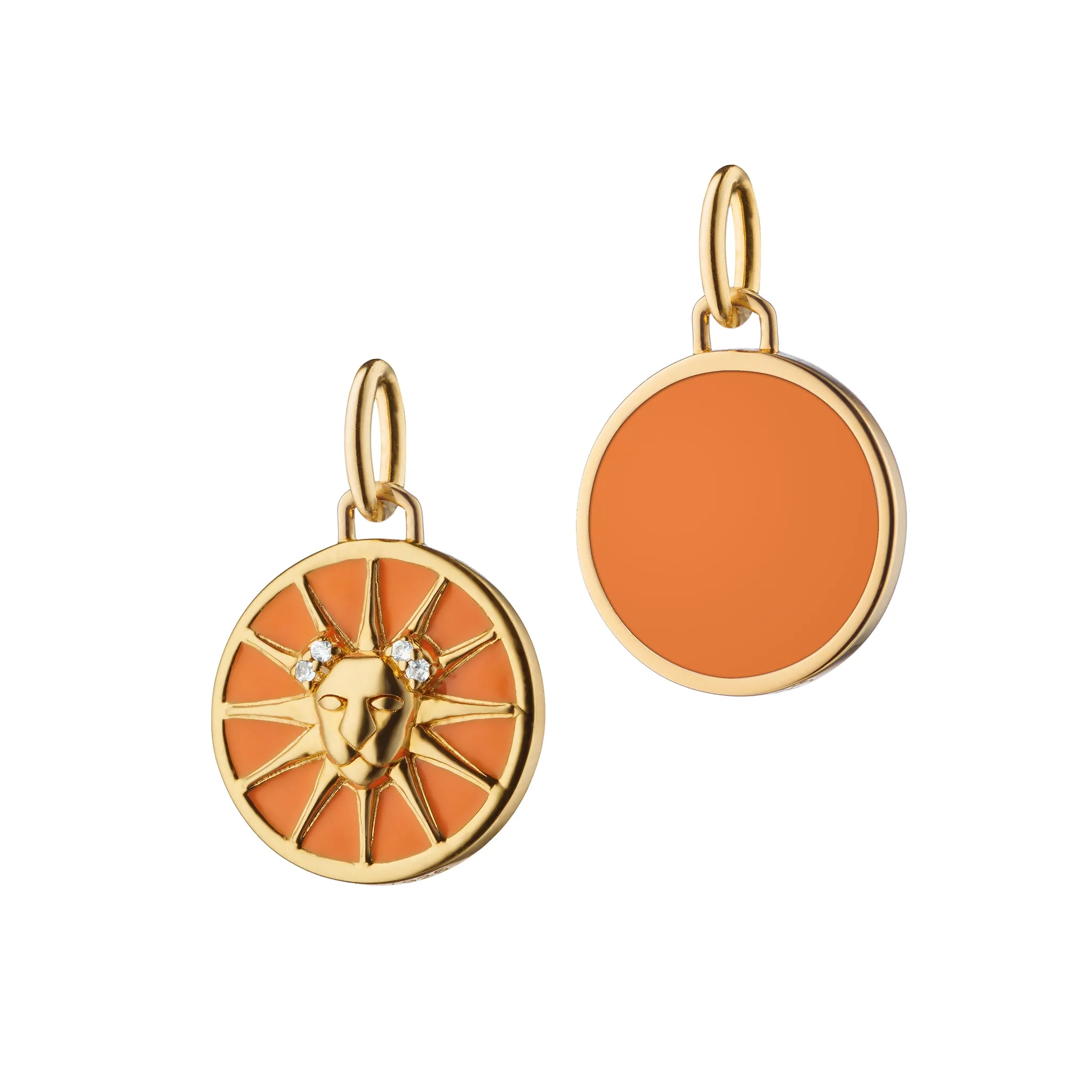 Mini "Leo" Enamel Vermeil Charm