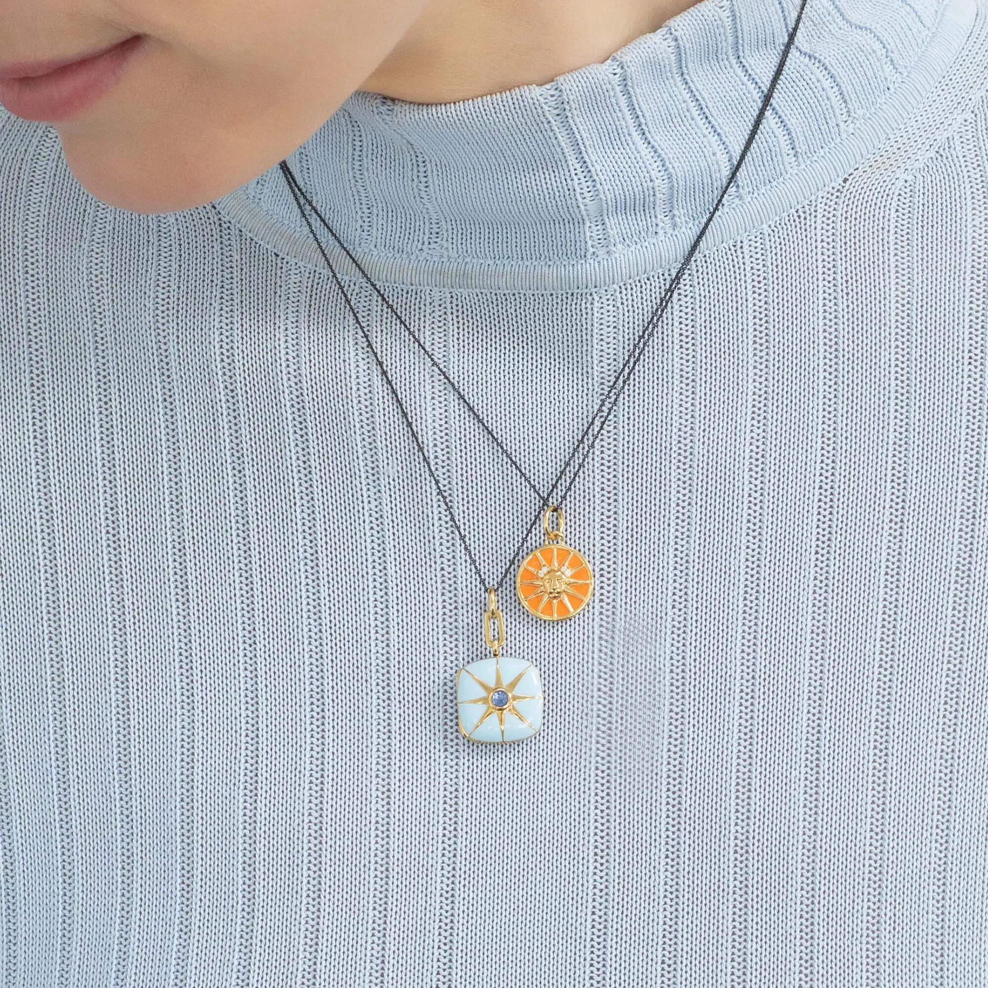 Mini "Leo" Enamel Vermeil Charm
