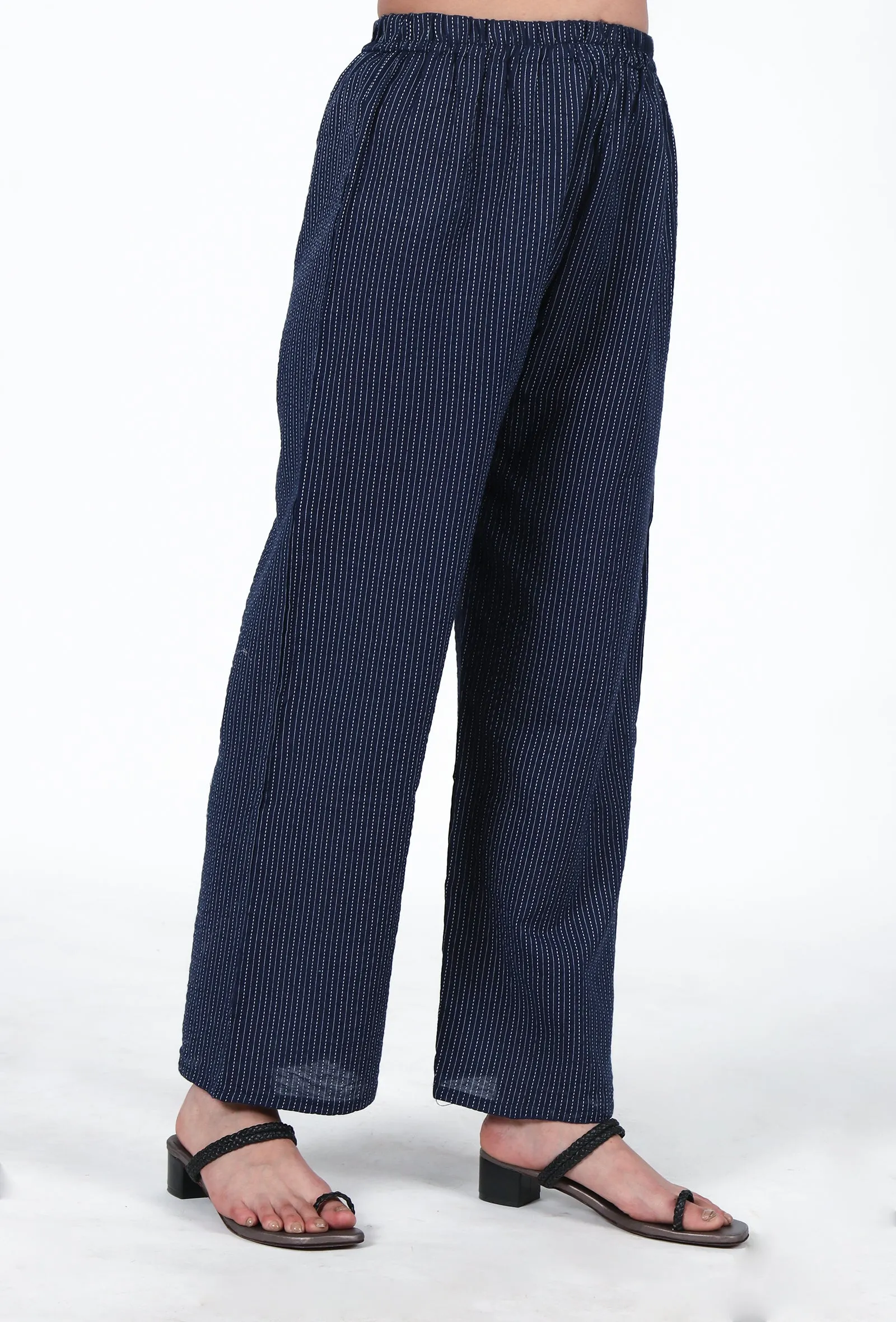 Navy Blue Cotton Pant