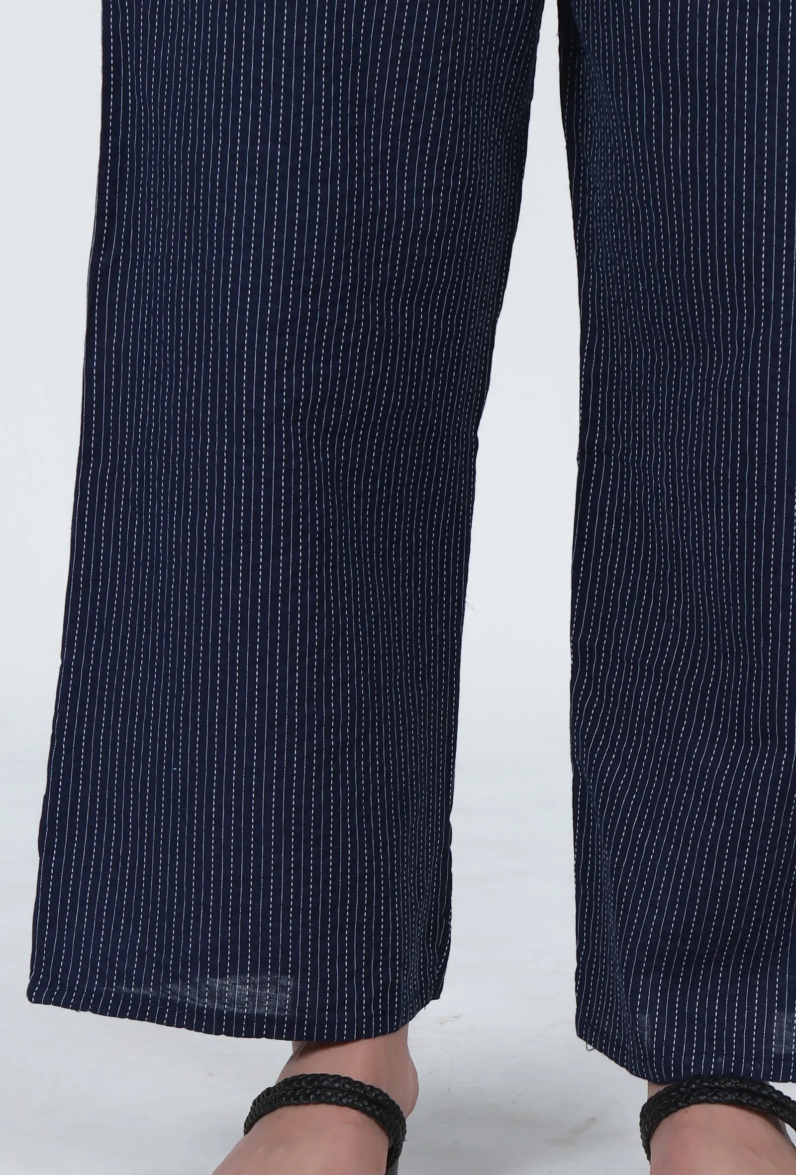 Navy Blue Cotton Pant