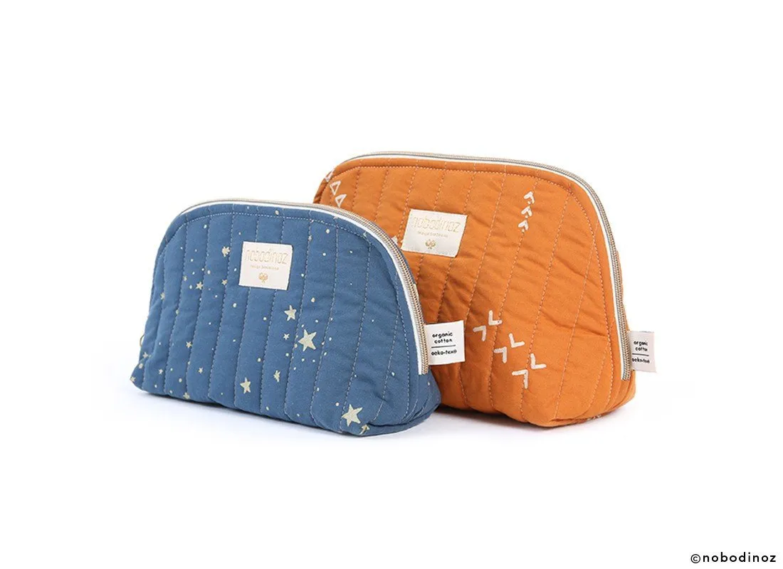Nobodinoz Holiday Vanity Case in Gold Stella / Night Blue