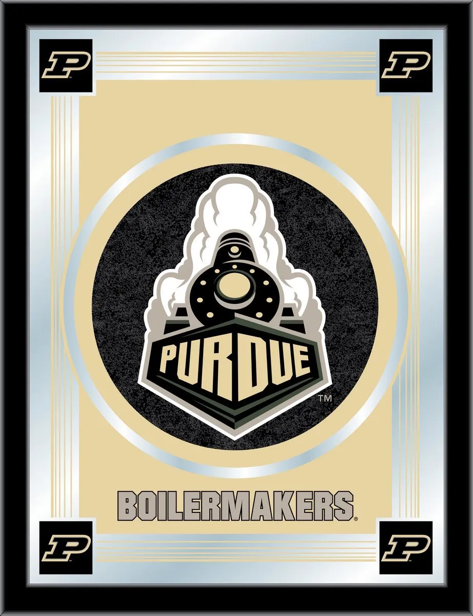 Purdue Boilermakers Holland Bar Stool Co. Collector Logo Mirror (17" x 22")