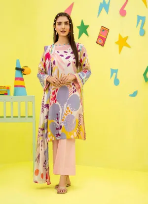 Pure Lawn Pakistani Printed Suit Material with Dupatta Popinn Pink