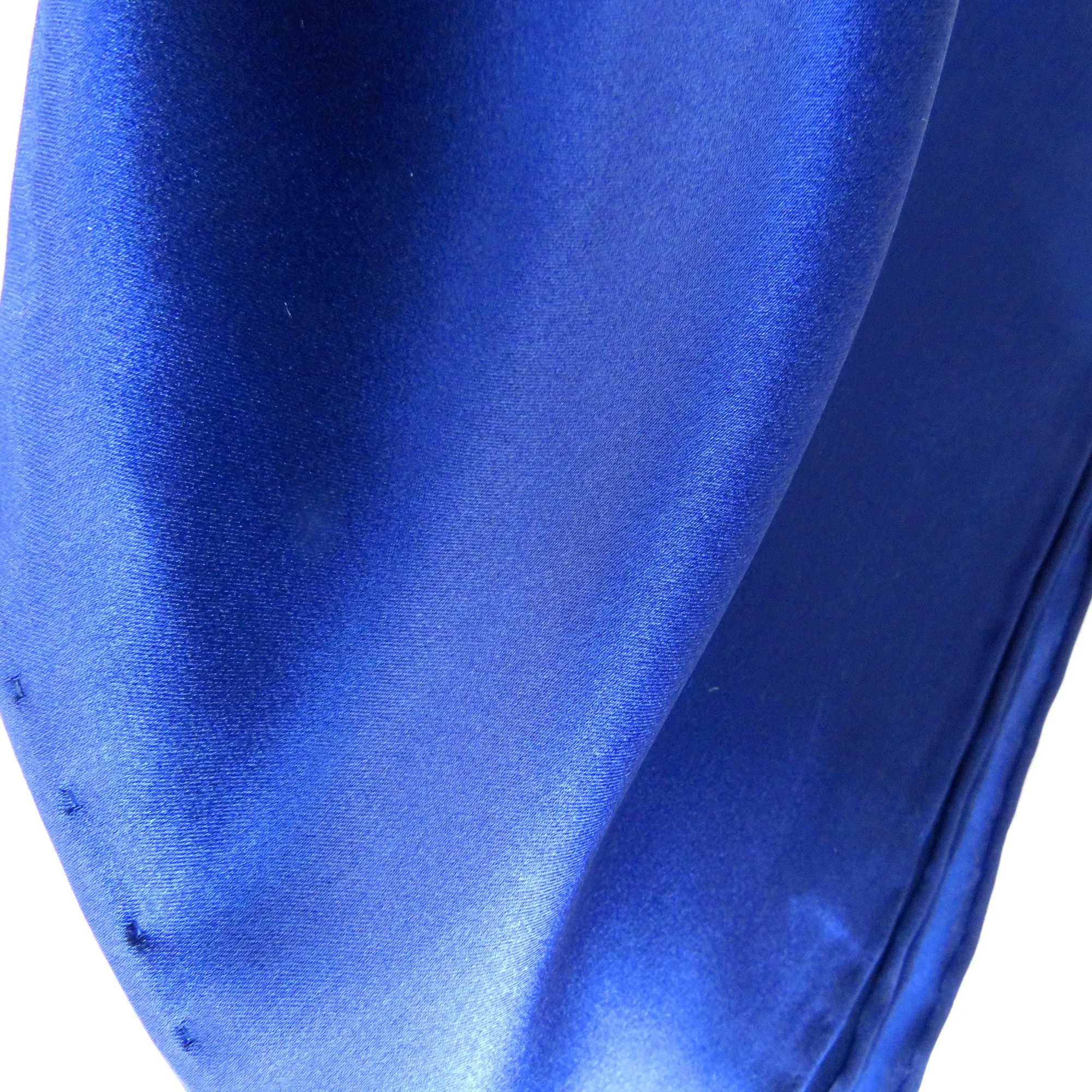 Pure Silk Navy Blue Pocket Square Handkerchief
