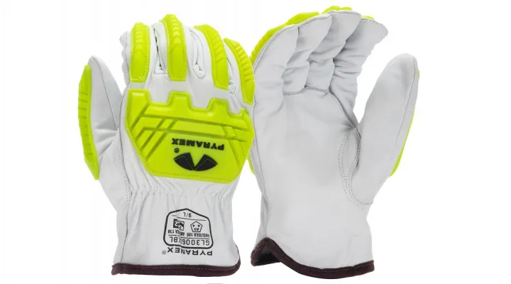 Pyramex Premium Goatskin HPPE A5 Cut Level Impact Leather Gloves - M