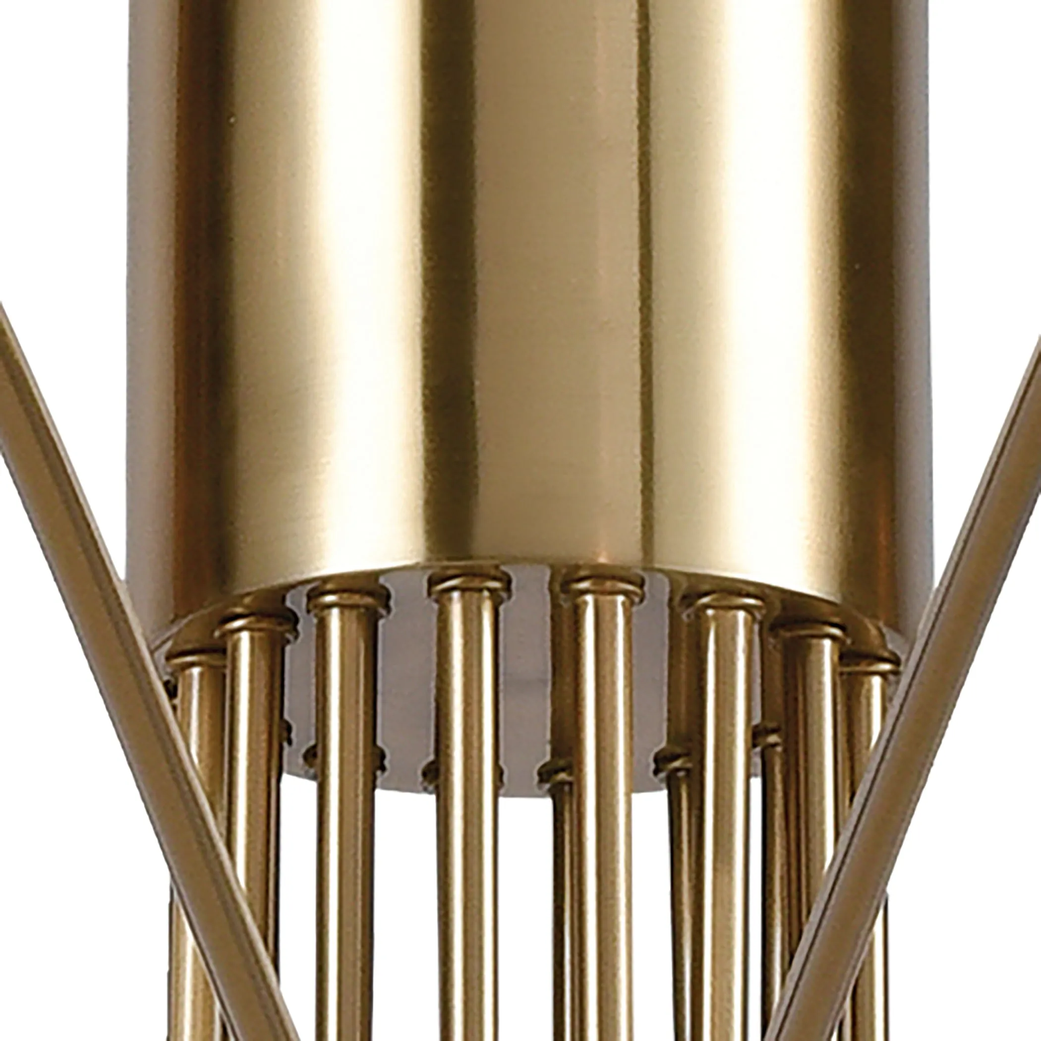 Scarab 47" 8 Light Chandelier in Aged Brass