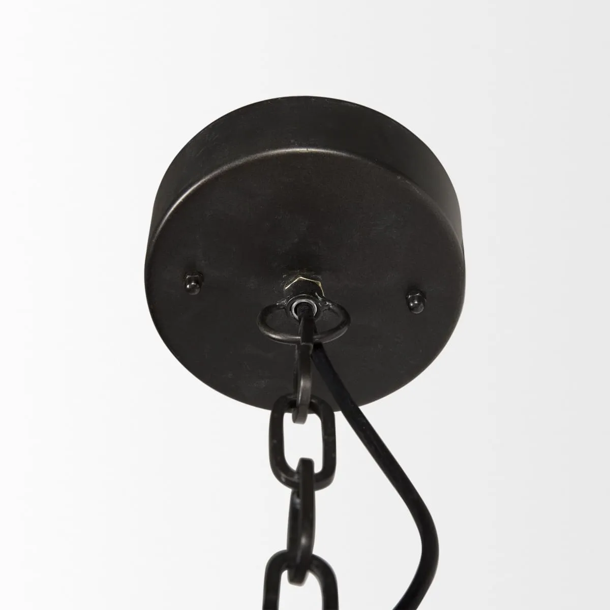 Selma Chandelier Black Wood | Black Metal
