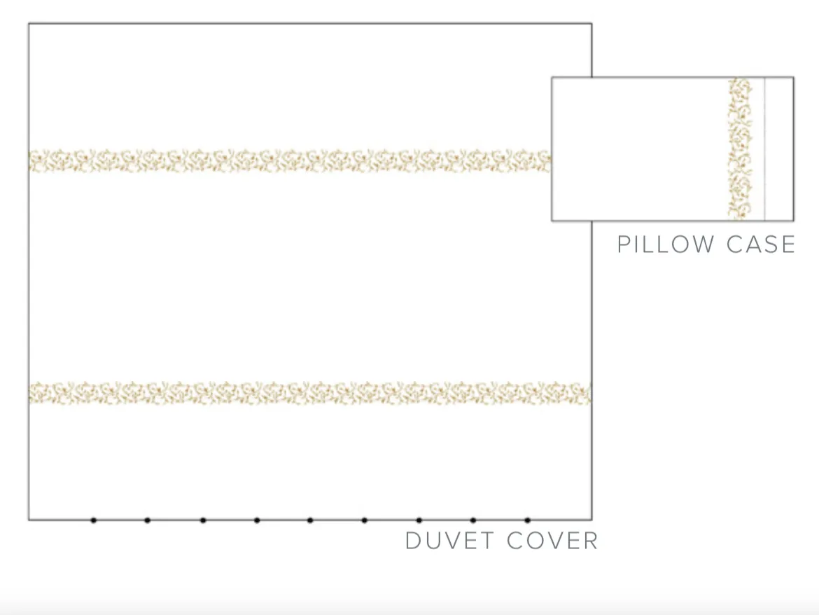 Selvaggia Embroidery Bedding by Dea Linens