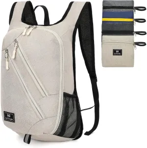 Small Daypack 15L Hiking Backpack Foldable Small Backpack Lightweight Packable backpack Travel Day pack for Women Men,beige(brady)