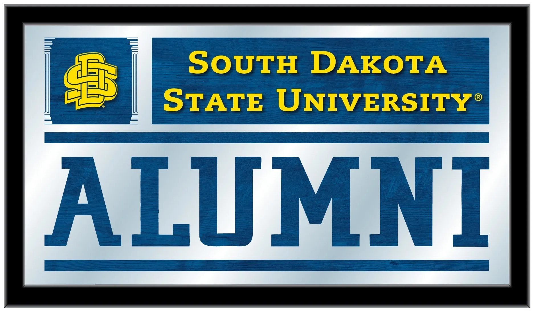 South Dakota State Jackrabbits Holland Bar Stool Co. Alumni Mirror (26" x 15")