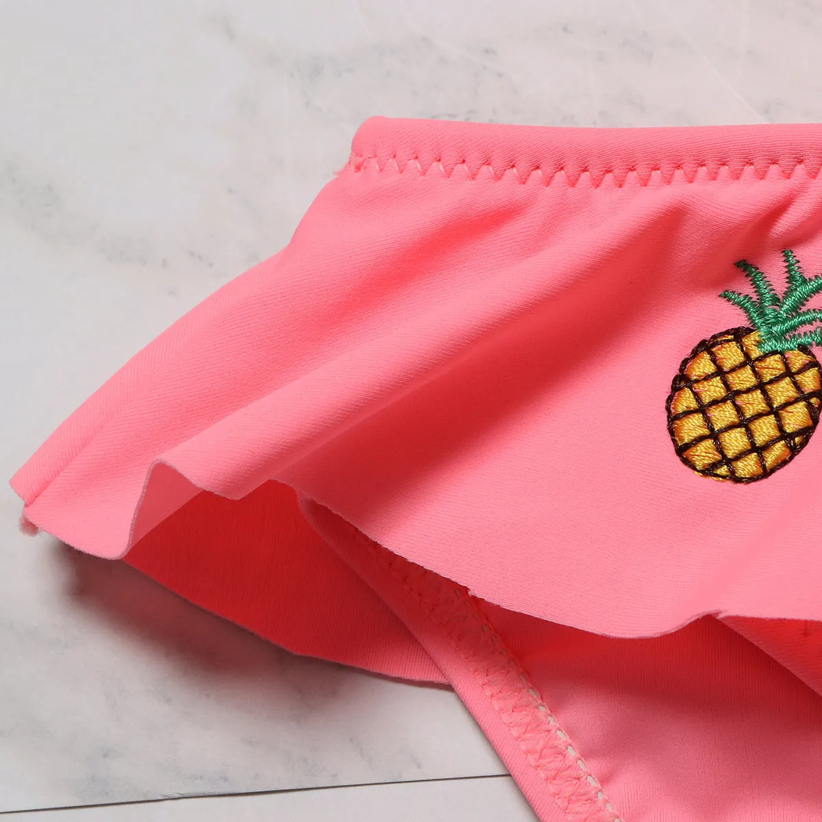 Swimsuit European  Embroidery Children's Split Bikini swimwear