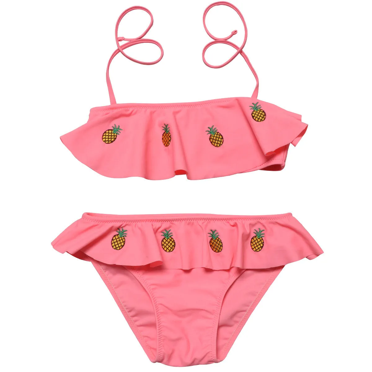 Swimsuit European  Embroidery Children's Split Bikini swimwear