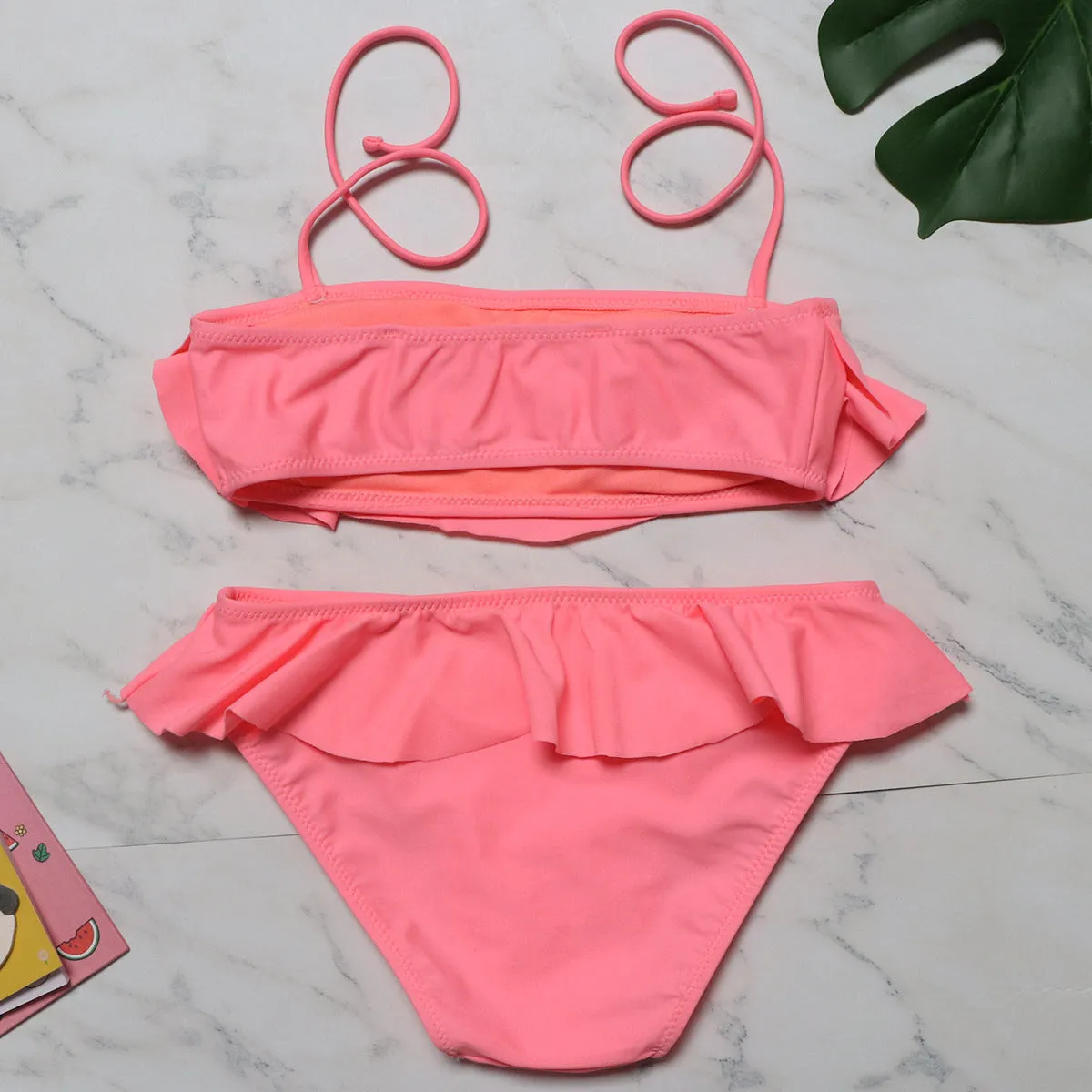 Swimsuit European  Embroidery Children's Split Bikini swimwear
