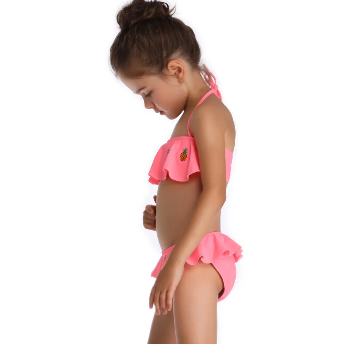 Swimsuit European  Embroidery Children's Split Bikini swimwear