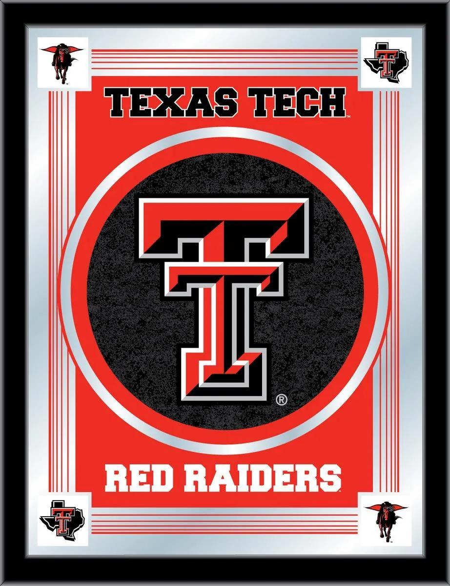 Texas Tech Red Raiders Holland Bar Stool Co. Collector Logo Mirror (17" x 22")
