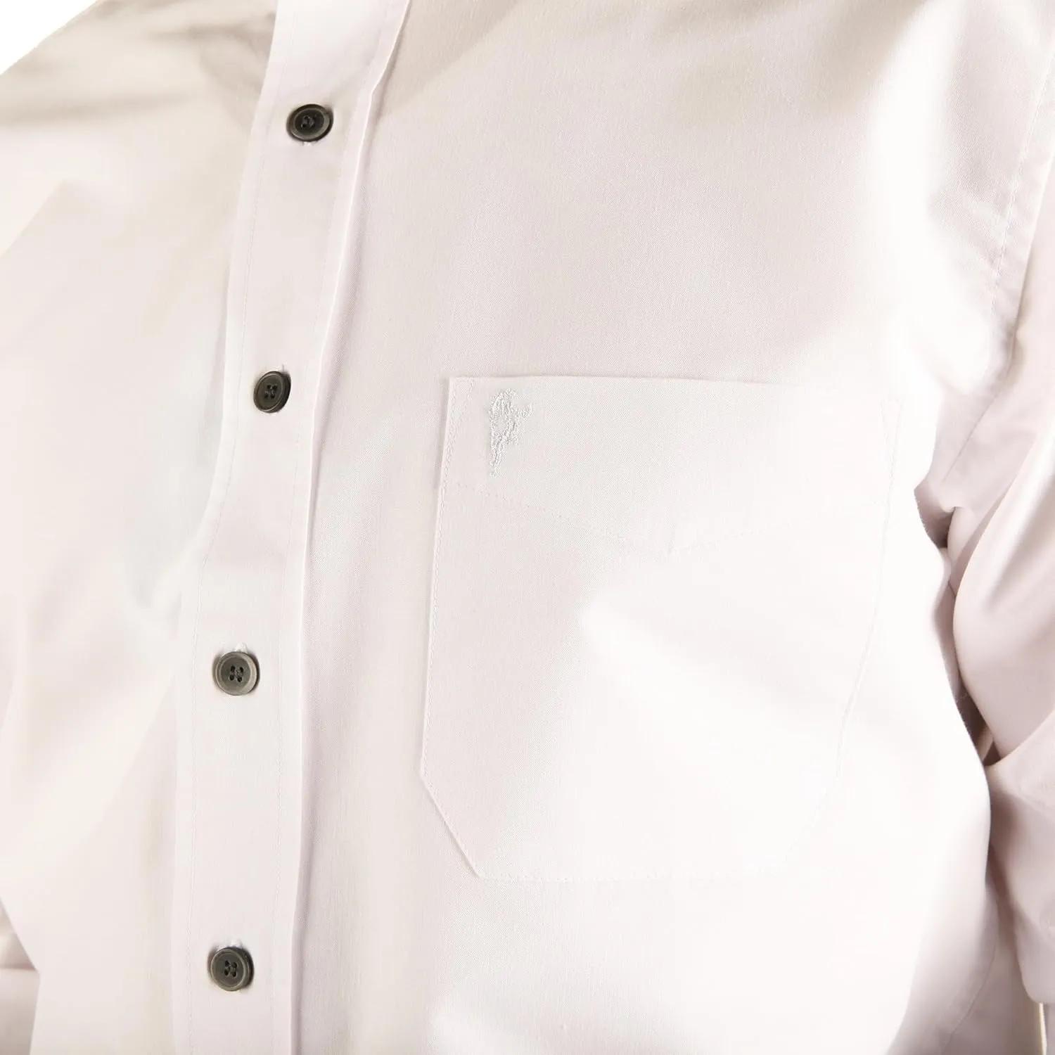 Traditional Irish Grandfather Shirt, Men's Casual Long Sleeve Button Down Poplin Style Dress Shirt with Band Collar