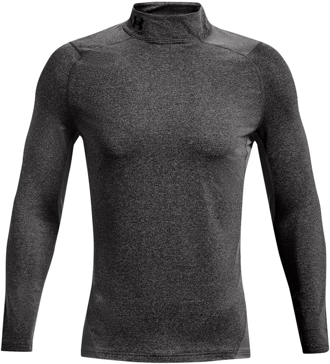 Under Armour Men's ColdGear Armour Fitted Mock - 1366066-020 - Charcoal Light Heather/Black - 4XL