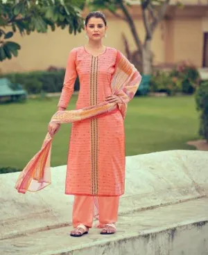 Unstitched Lawn Cotton Salwar Suit Dress Material for Women