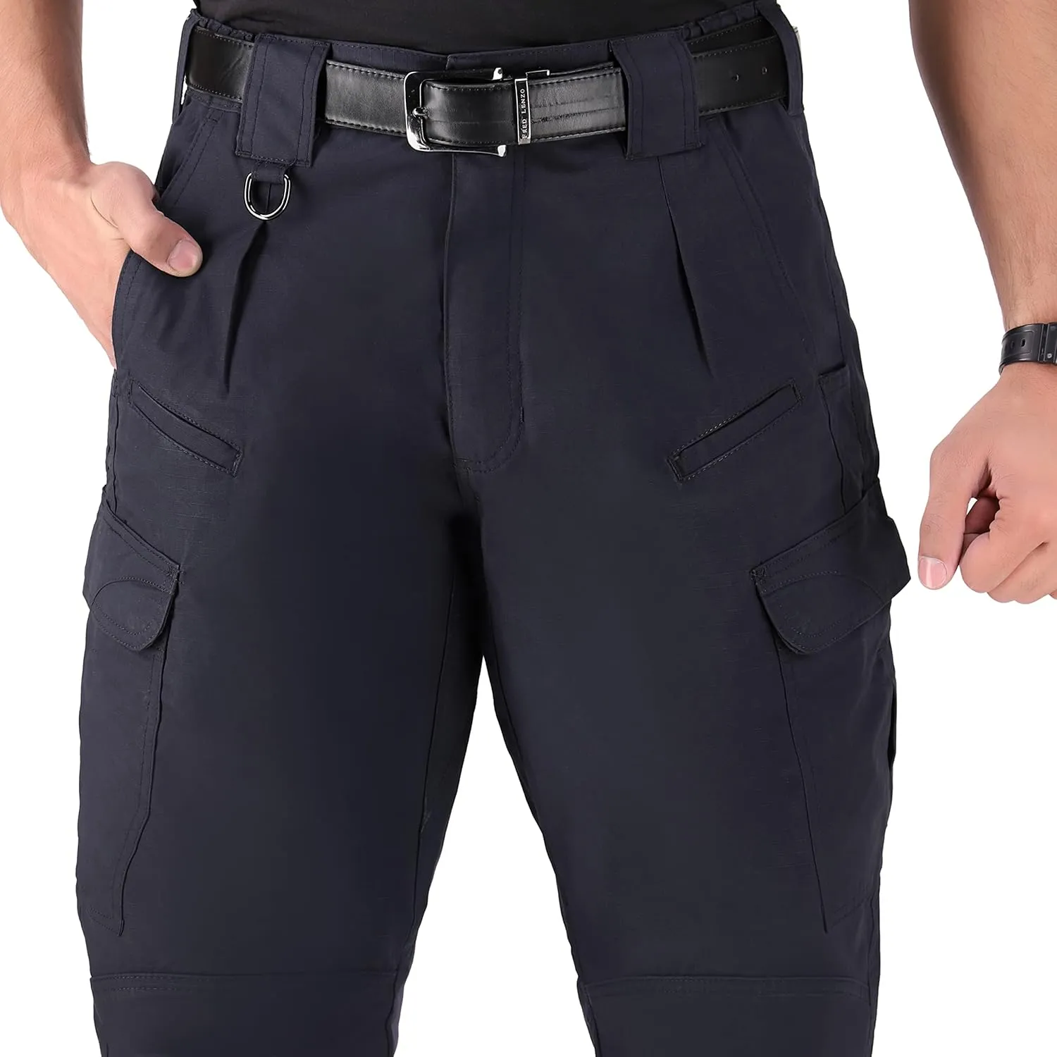 WHITEDUCK Men's Tactical Pants Ripstop Stretch Water Resistant with 13 Pockets Cargo Work Pants- Military Hiking Outdoor