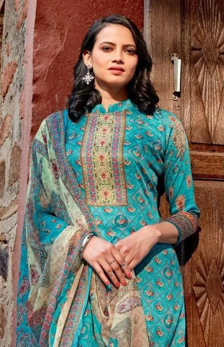 Women's Cotton Pakistani unstitched suits Dress Material With Dupatta