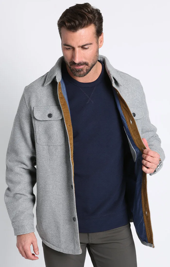 Wool Blend Shirt Jacket