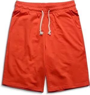 Zengjo Mens Sweat Shorts with Pockets, Cotton Knit Lounge Jogger Athletic Short Pants 9" Inch Inseam Drawstring Elastic Waist